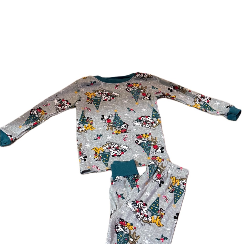 Kids Christmas Pajamas - Gray